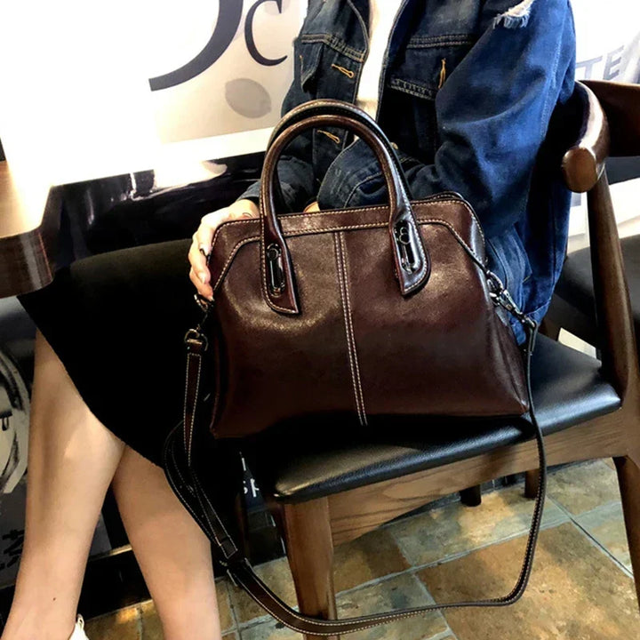Clémence Élysée | Sac à main en cuir véritable