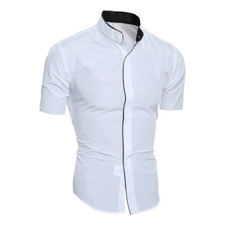 Jean-Georges | Chemise à manches courtes col montant