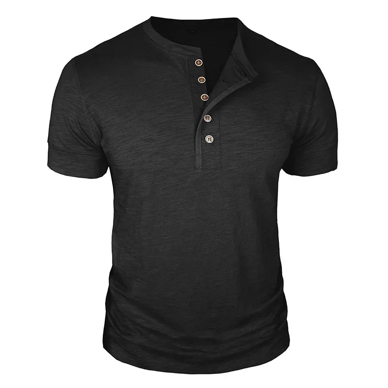 Jacques | T-shirt à patte de boutonnage