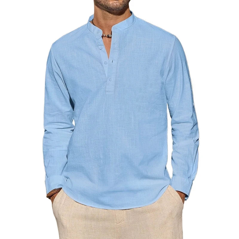 Jean-Marc | Chemise henley en coton
