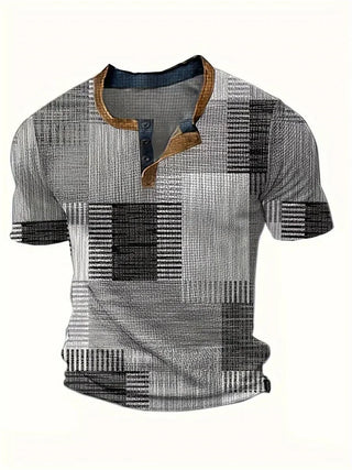 Thomas | T-shirt élégant imprimé patchwork