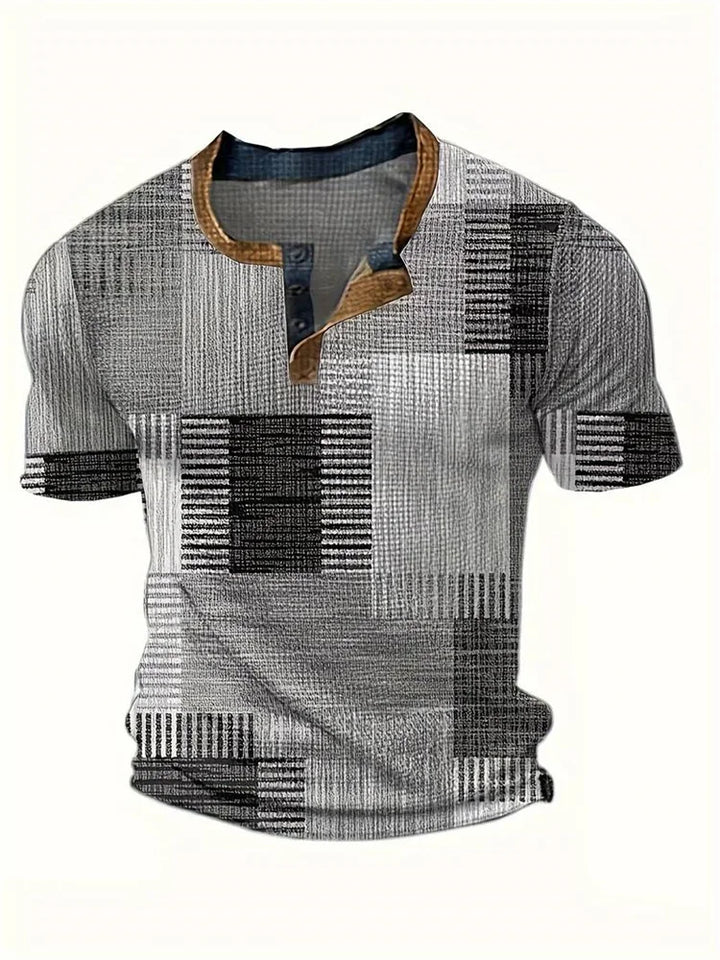 Thomas | T-shirt élégant imprimé patchwork