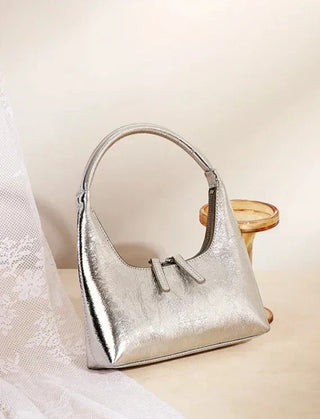 Angélique Élysée | Sac baguette en cuir véritable