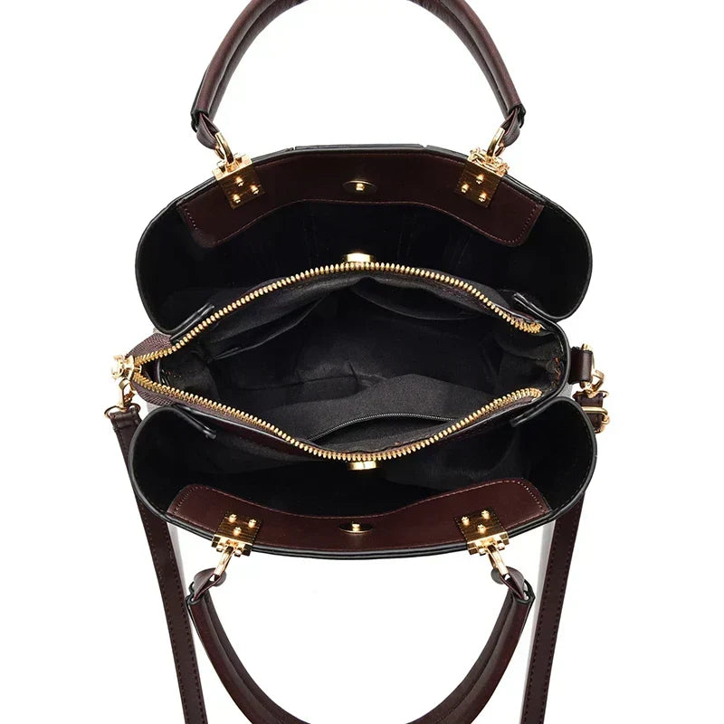 Fleur Lumière | Sac à main en cuir véritable