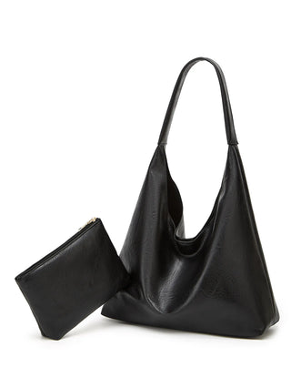 Claire Élysée | Ensemble sac et portefeuille en cuir véritable