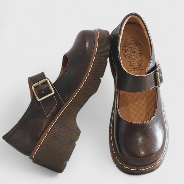 Aveline | Babies plateforme en cuir