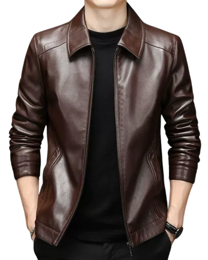 Zacharie | Veste en cuir décontractée