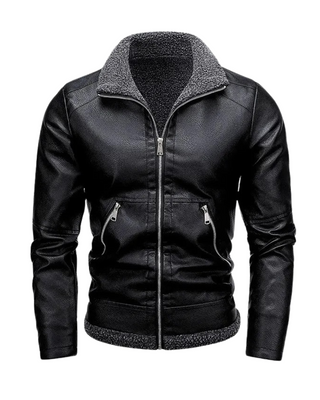 Samuel | Veste en cuir à intérieur chaud