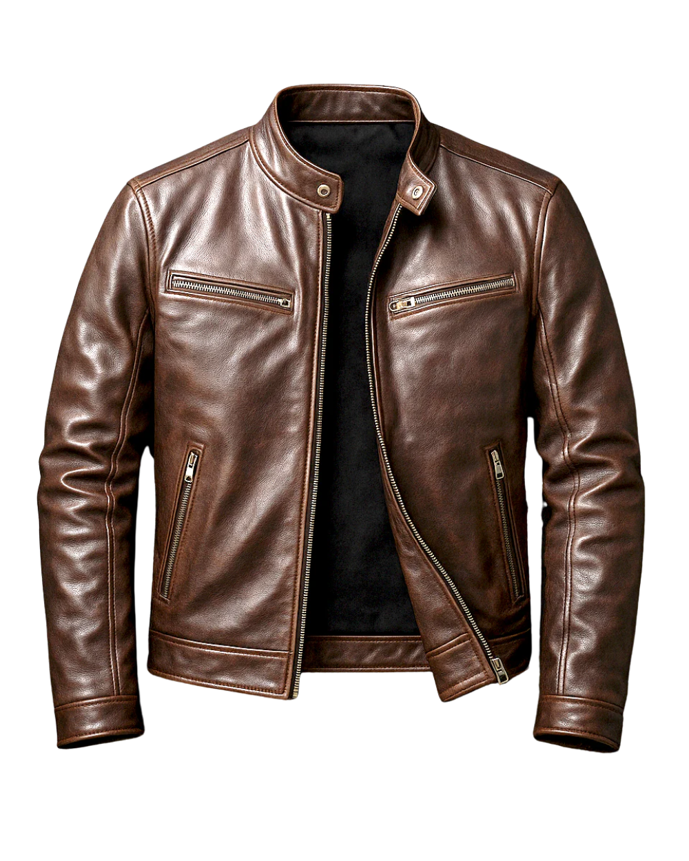 Benoît | Veste en cuir vintage