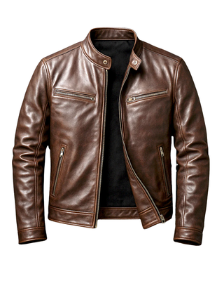 Benoît | Veste en cuir vintage