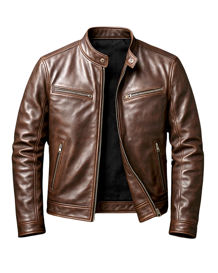 Benoît | Veste en cuir vintage