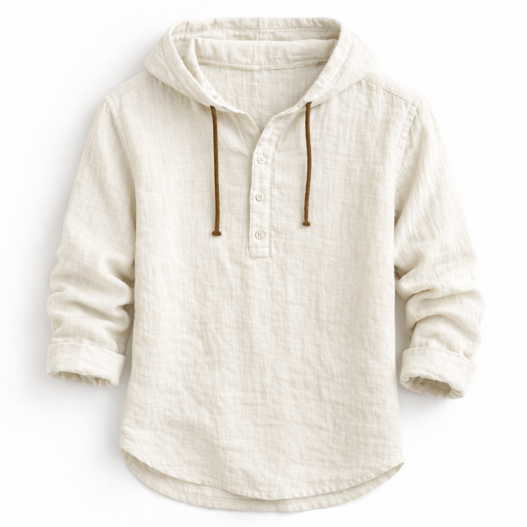 Jérôme | Chemise à capuche en lin