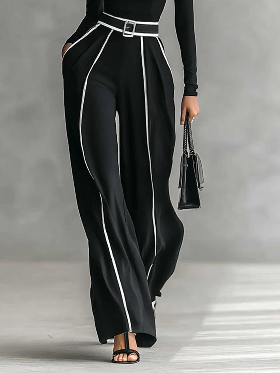Mathilde | Ensemble à col montant et pantalon large