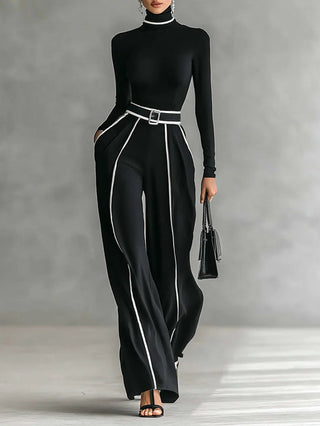 Mathilde | Ensemble à col montant et pantalon large