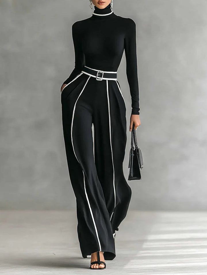 Mathilde | Ensemble à col montant et pantalon large