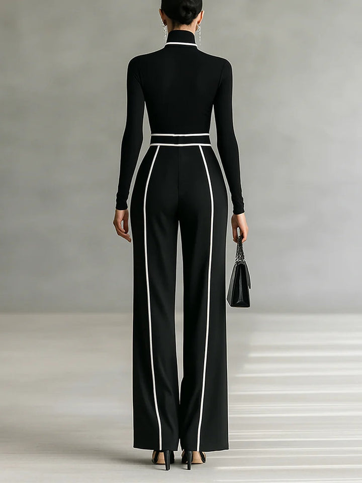 Mathilde | Ensemble à col montant et pantalon large