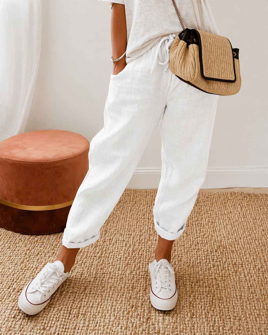 Aline | Pantalon décontracté en lin