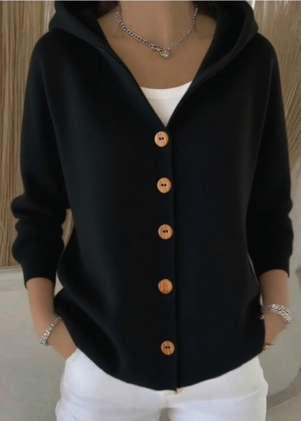 Monique | Cardigan élégant à capuche