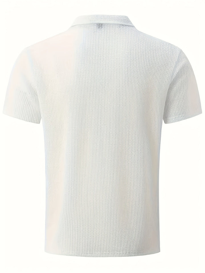 Pierre-Alexandre | Polo en maille géométrique