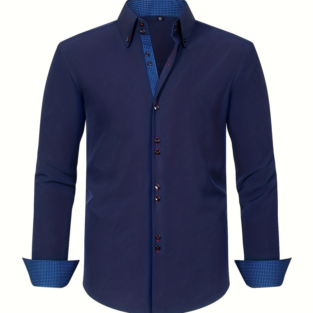 Ambroise | Chemise élégante légère avec détails contrastés