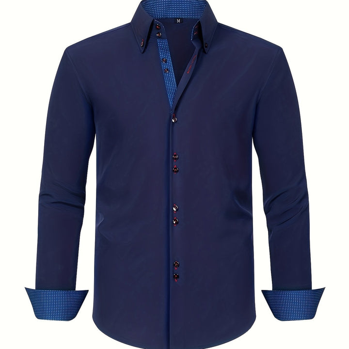 Ambroise | Chemise élégante légère avec détails contrastés