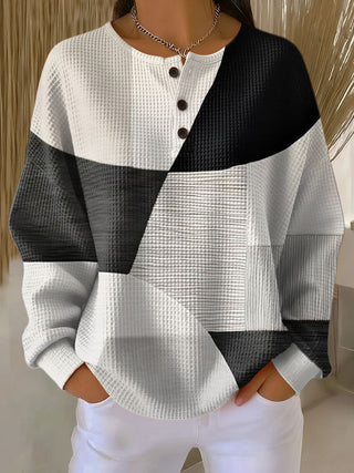 Florence | Pull gaufré à effet superposé