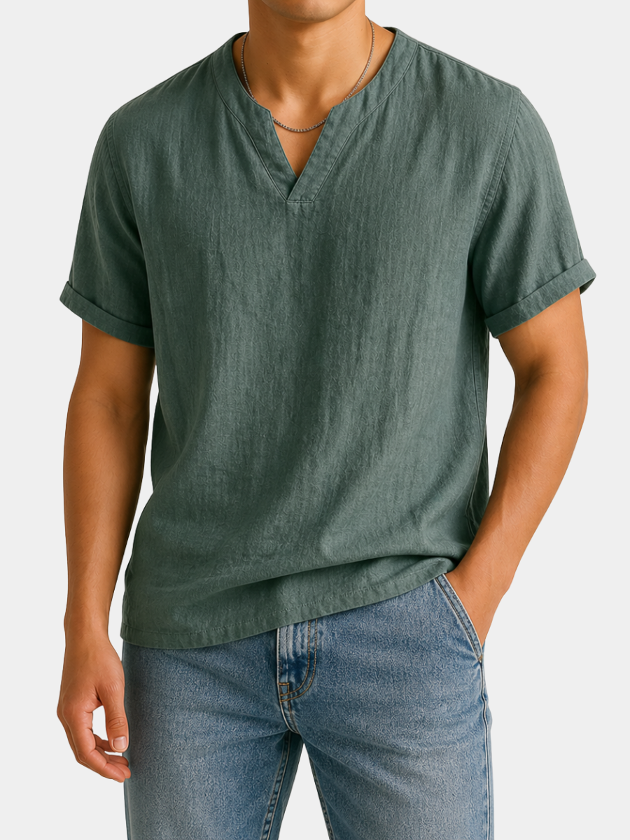 Honoré | Chemise en lin à manches courtes à coupe détendue