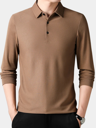 Théodore | Polo en tricot à manches longues