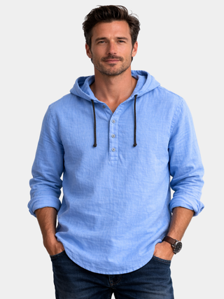 Jérôme | Chemise à capuche en lin