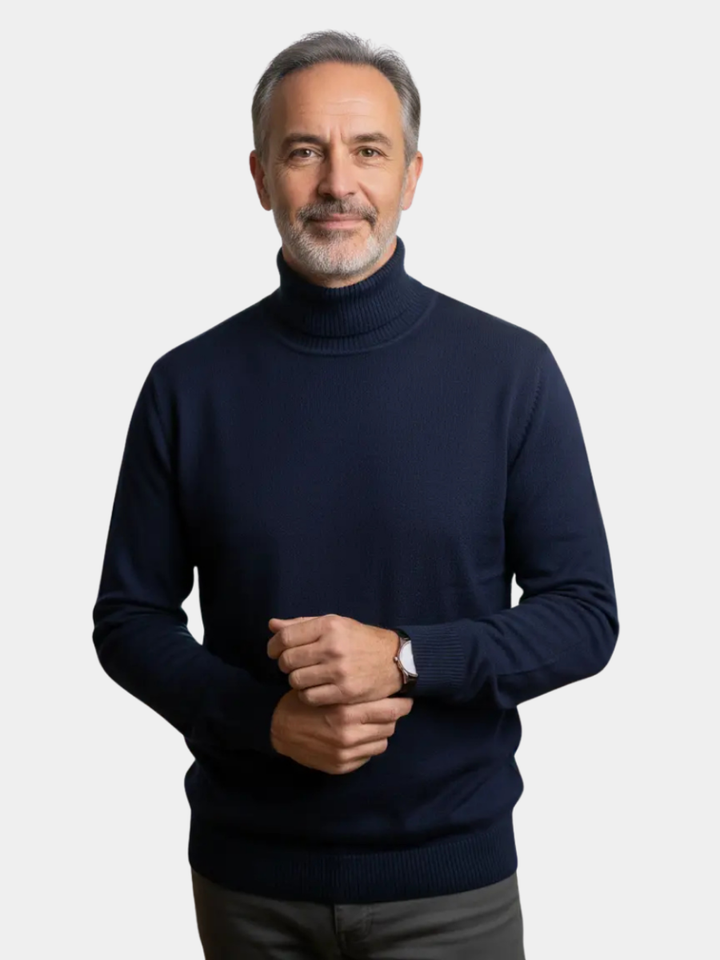 Raphaël | Pull col roulé en maille
