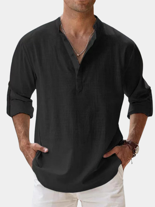 François-Xavier | Chemise minimaliste à col mandarin