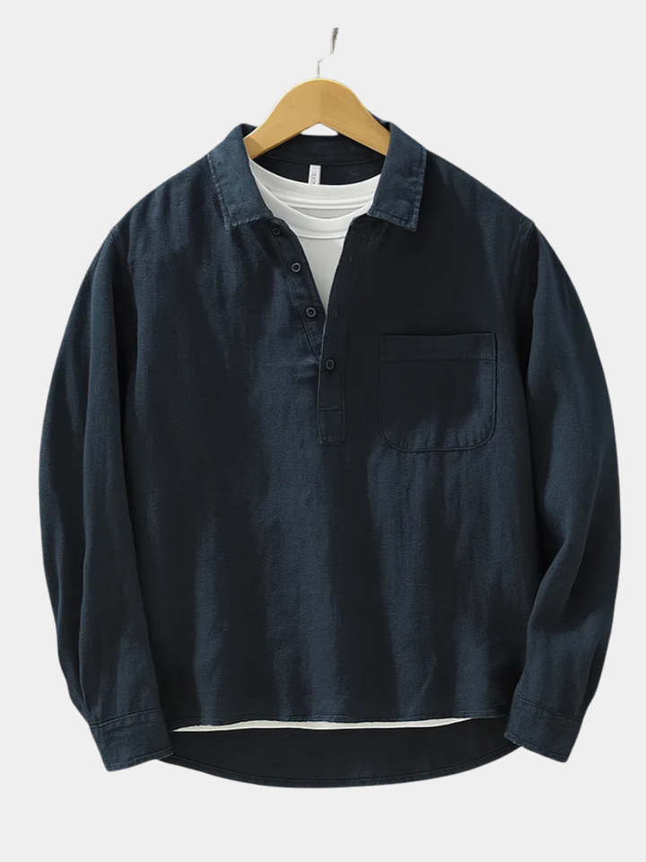 Louis-Pierre | Chemise demi-patte boutonnée