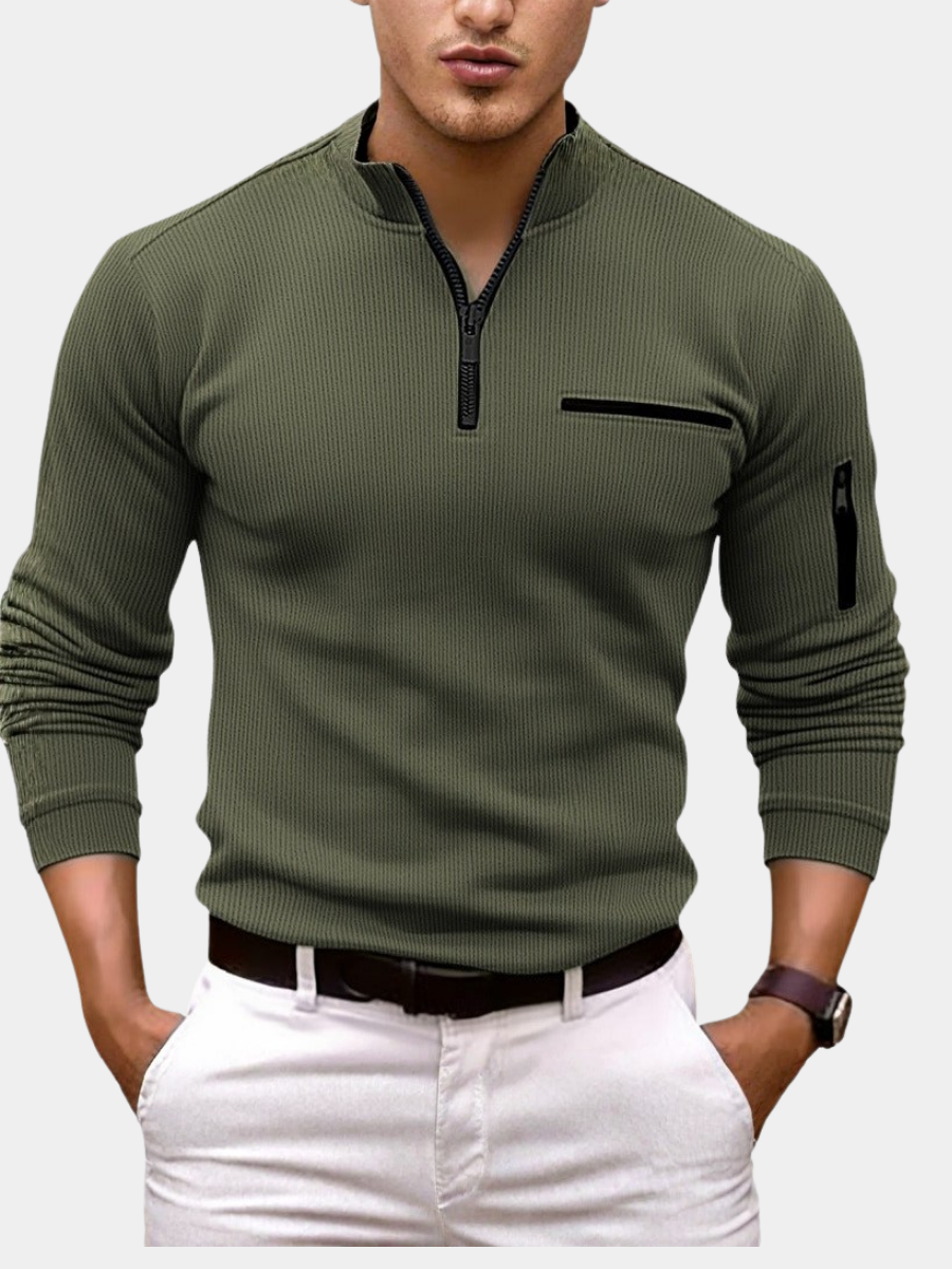 Dominique | Chemise à manches longues avec zip