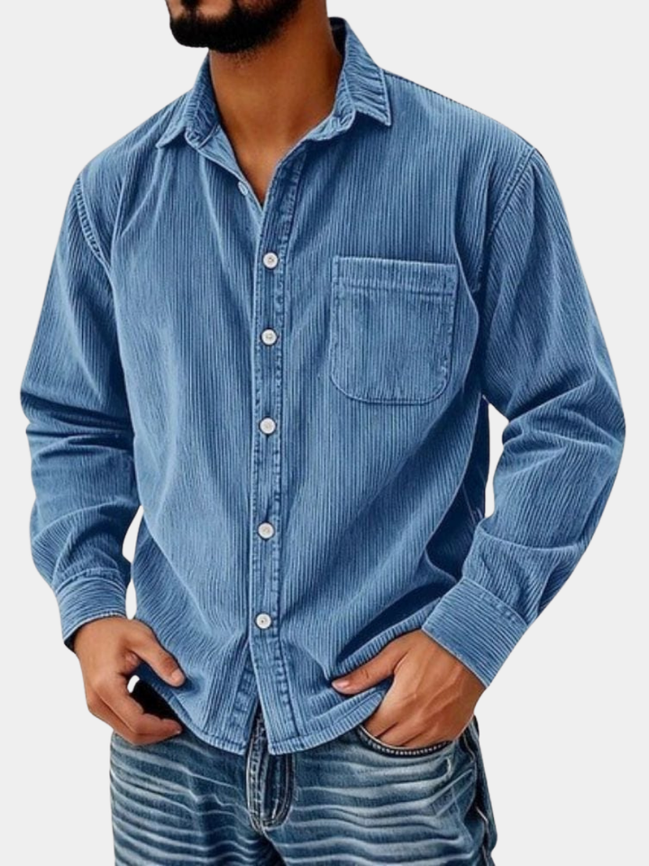 Jean-Pascal | Chemise boutonnée en velours côtelé