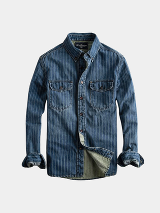 Yann | Chemise à rayures manches longues