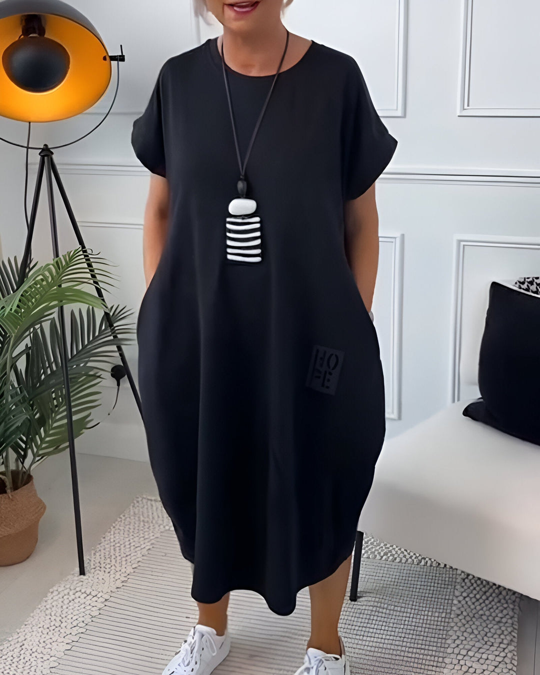 Bénédicte | Robe confortable à capuche