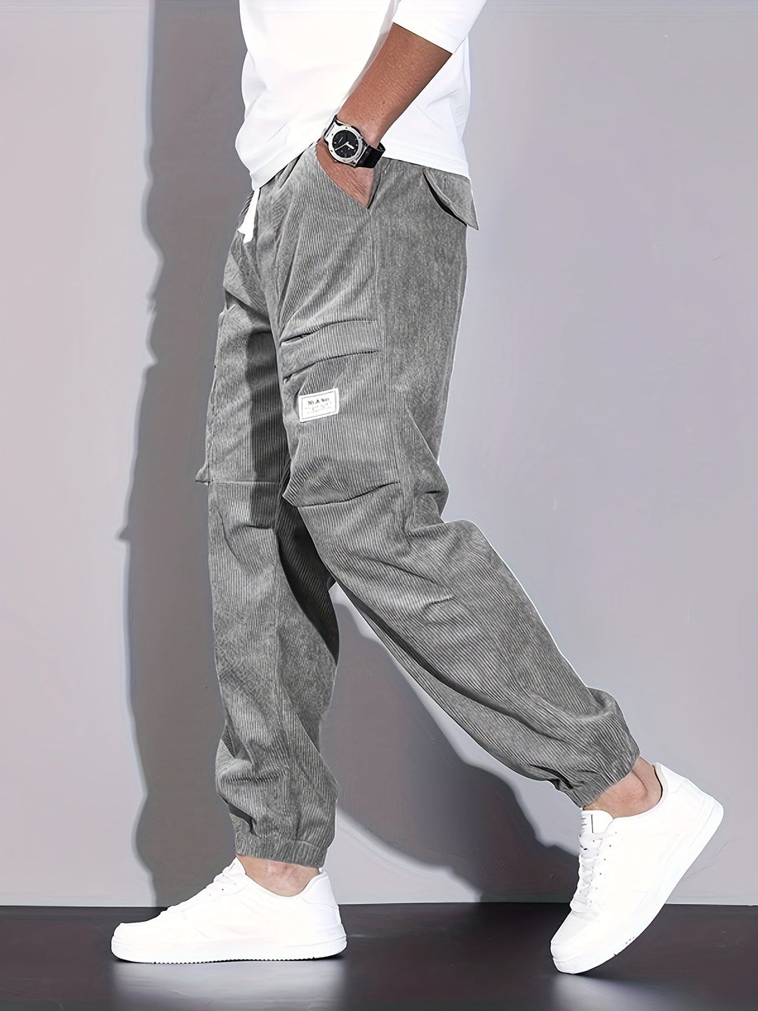 Gaspard | Pantalon cargo en velours côtelé