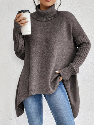 Camille | Pull ample à col montant