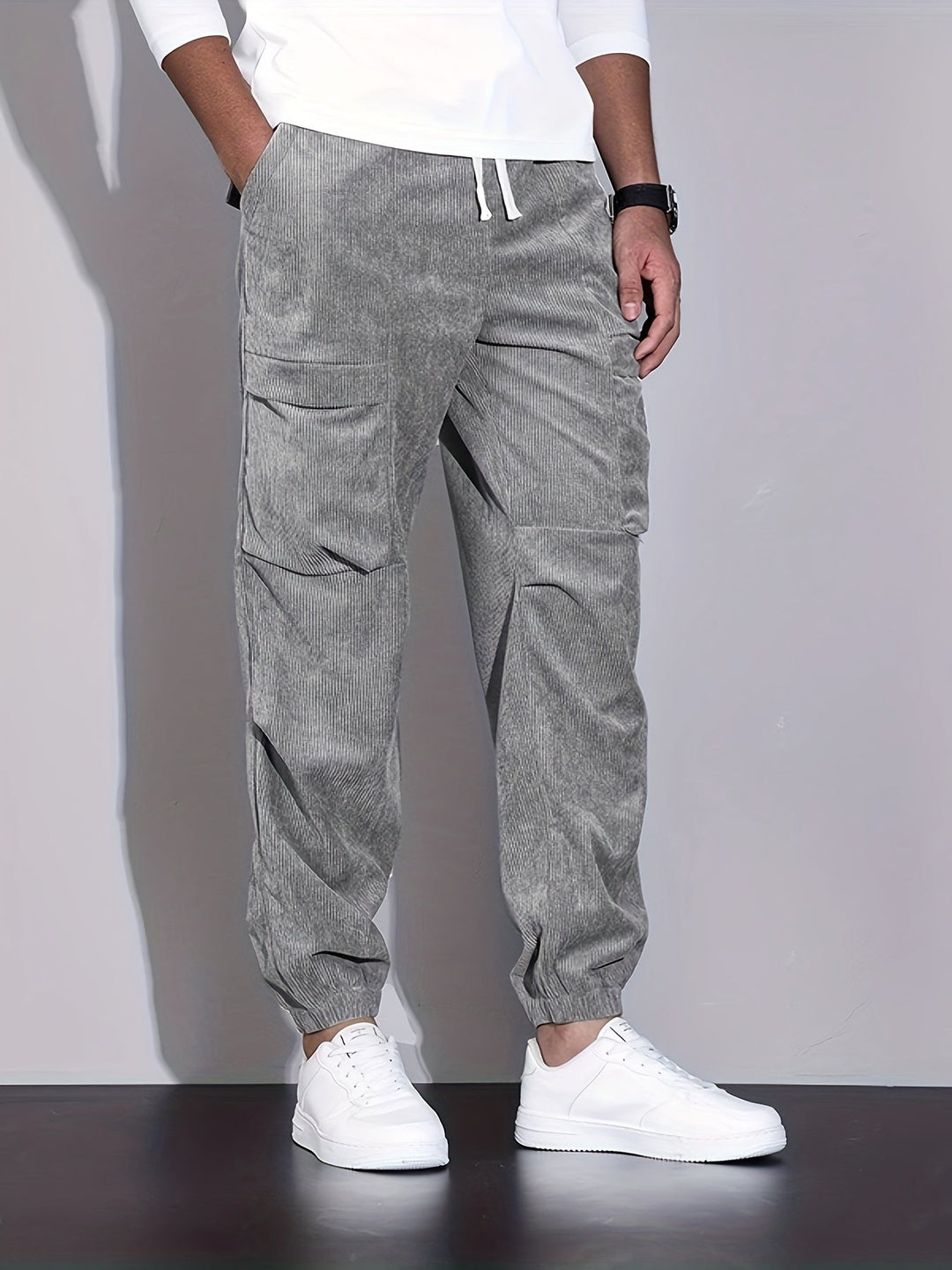 Gaspard | Pantalon cargo en velours côtelé