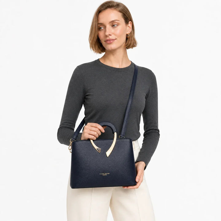Agathe Rivoli | Sac bandoulière en cuir véritable