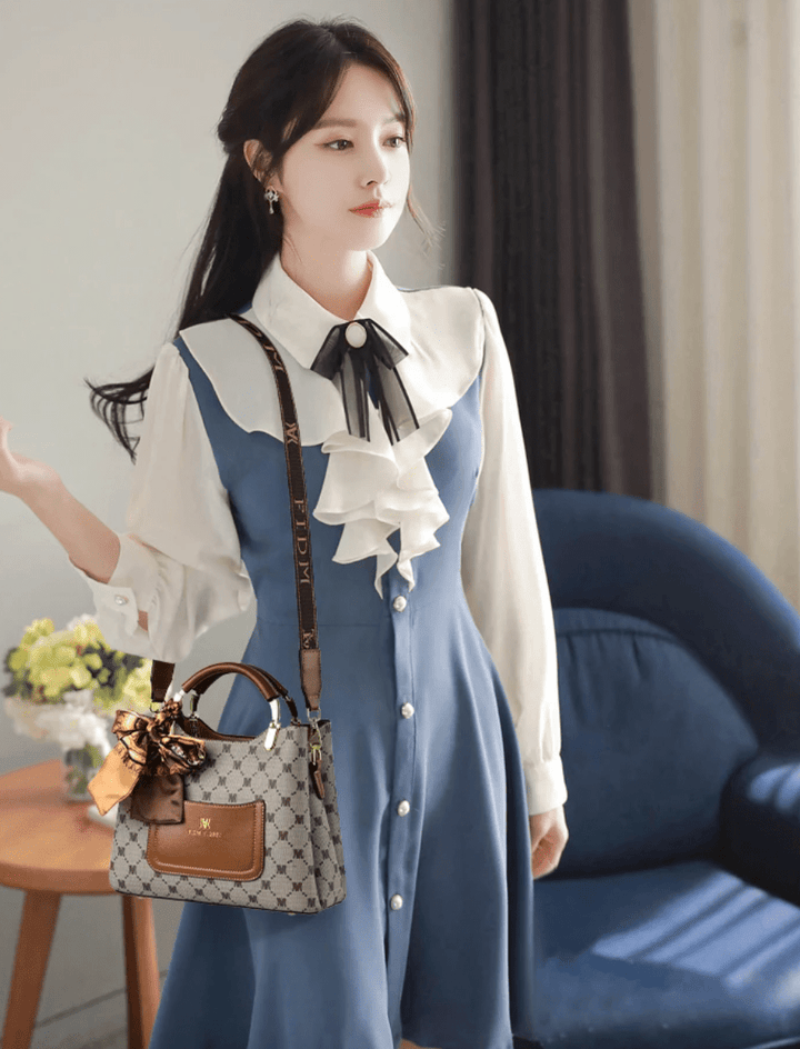 Adèle Lumière | Sac à main en cuir véritable