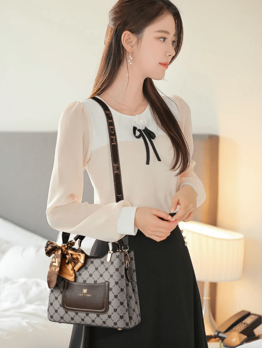 Adèle Lumière | Sac à main en cuir véritable