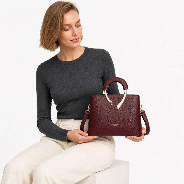 Agathe Rivoli | Sac bandoulière en cuir véritable