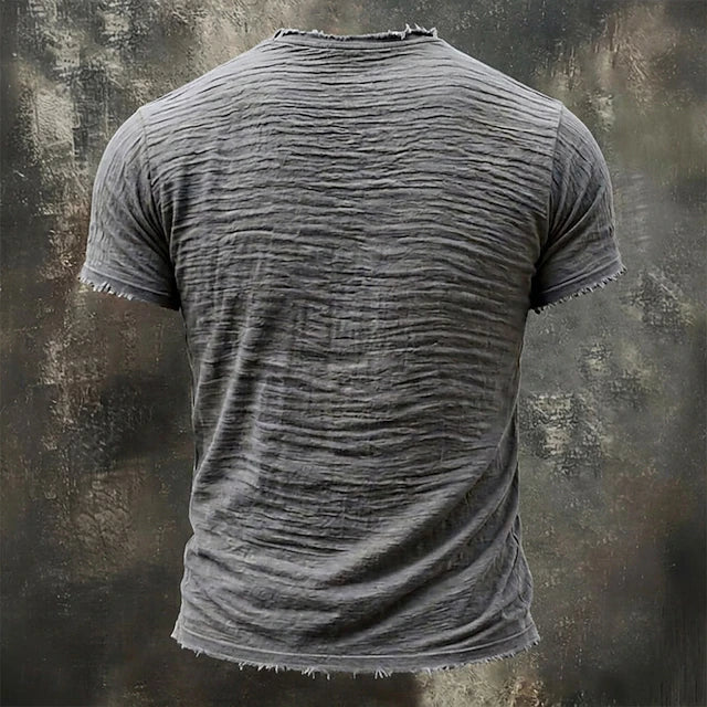 Sébastien | T-shirt à col en v texturé
