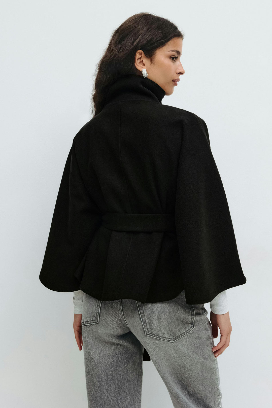 Mélanie | Manteau-cape ceinturé