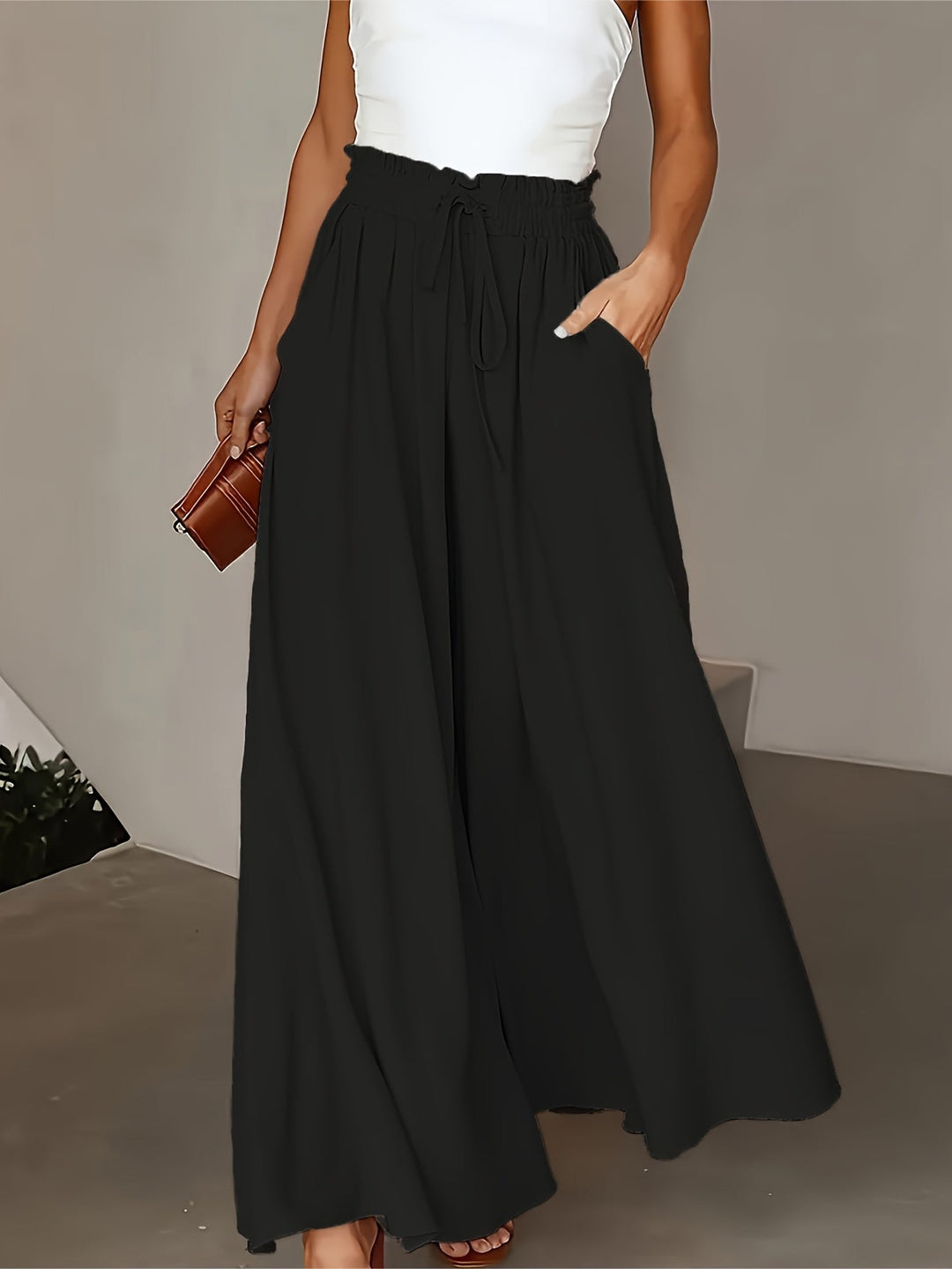 Morgane | Pantalon chic taille haute
