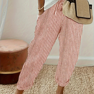 Violaine | Pantalon large à rayures
