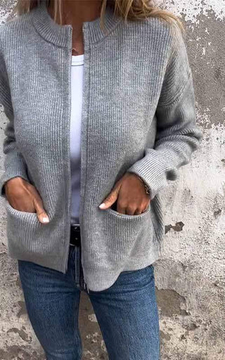Anouk | Gilet en maille décontracté zippé