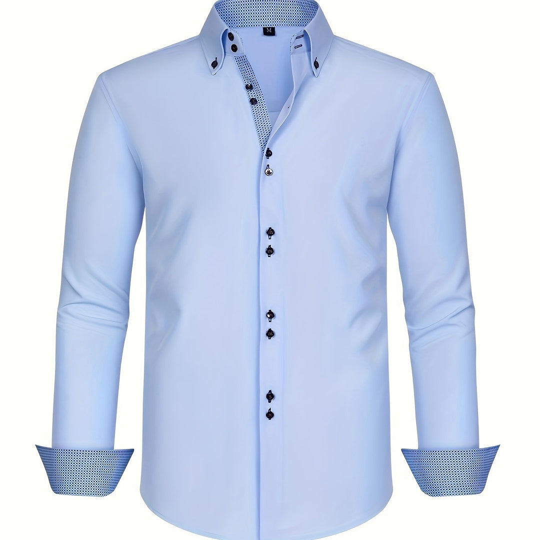 Ambroise | Chemise élégante légère avec détails contrastés