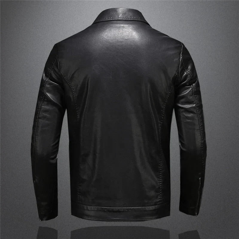 Henri | Veste en cuir coupe tailleur